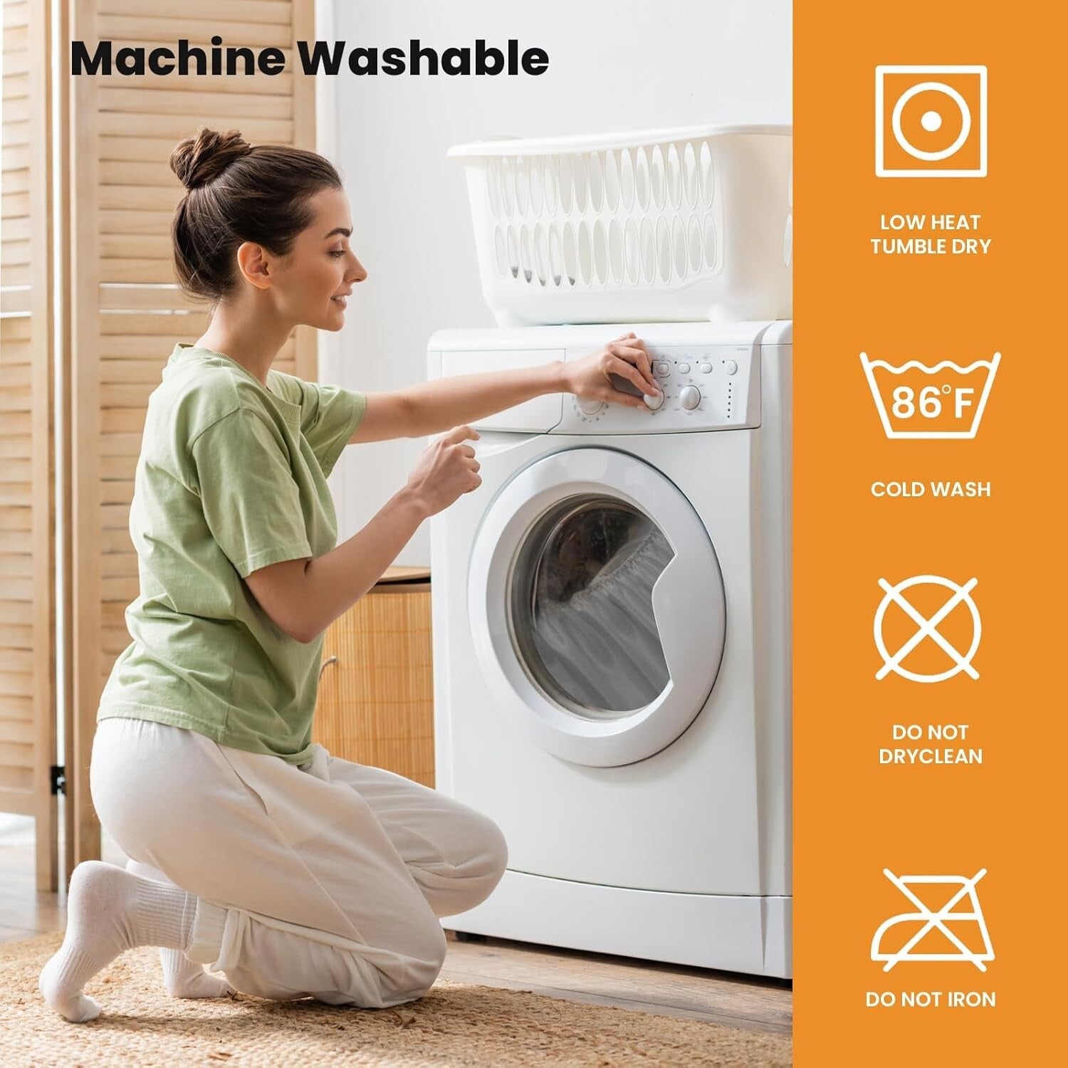 Breathable King Size Mattress Cover with Deep Pocket - Machine Washable Comfort