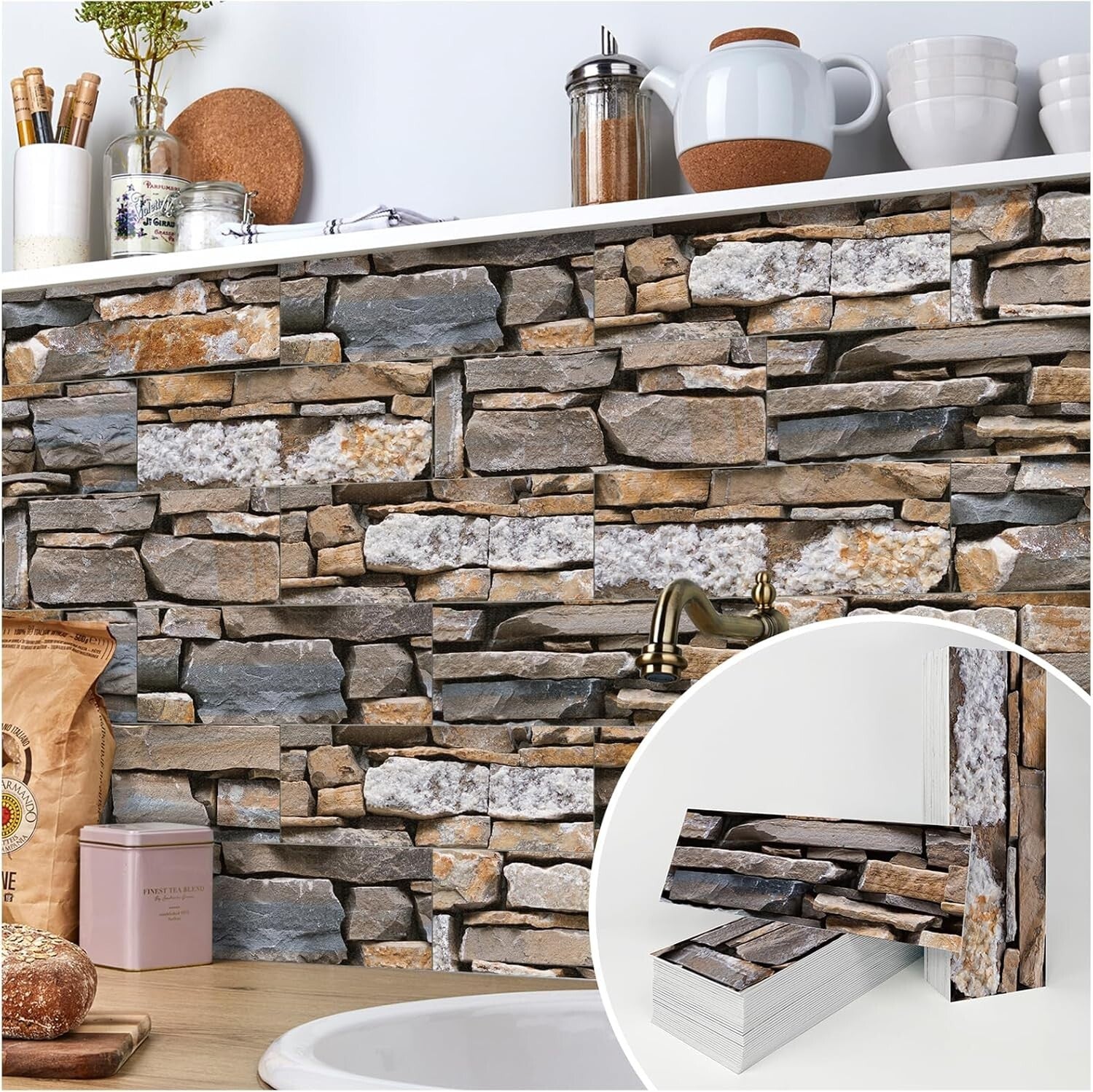 Matte Finish 4"x12" Subway Tiles - Waterproof Peel and Stick Backsplash 33sqft