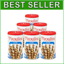 Load image into Gallery viewer, Freshly Baked Vanilla Crème Rolled Wafers - Perfect for Coffee or Gifts, 6 Pack