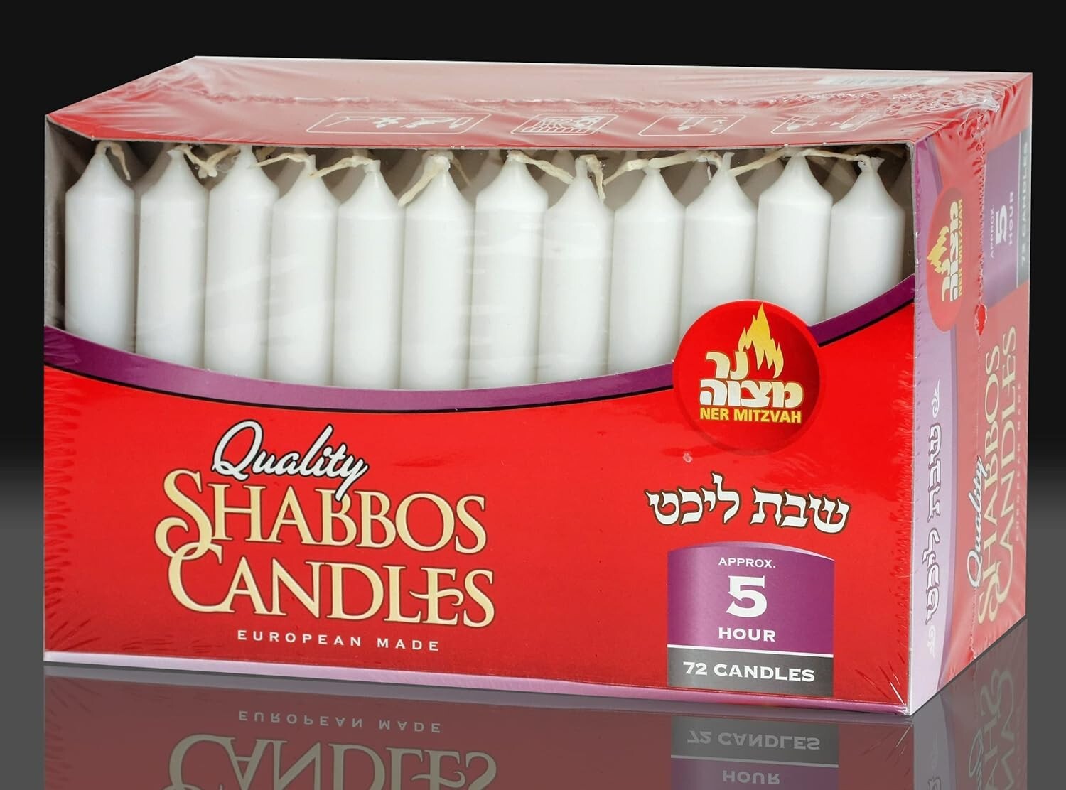 72 Classic White 6-Inch Taper Candles – Dripless & Smokeless for Any Occasion