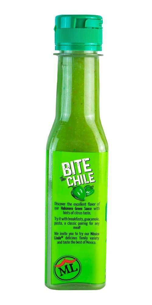 Extra Spicy Green Habanero Hot Sauce - 75,900 Scoville - 5 Oz Bottles (12 Count)