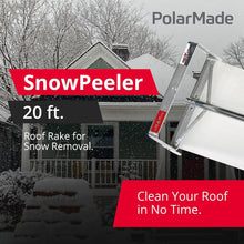 Load image into Gallery viewer, Durable Aluminum Roof Rake - 20 ft Snow Removal Tool for Efficient Clearing