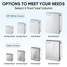 Load image into Gallery viewer, Secure IP67 Waterproof Electrical Junction Box with Transparent Cover 15.7x11...