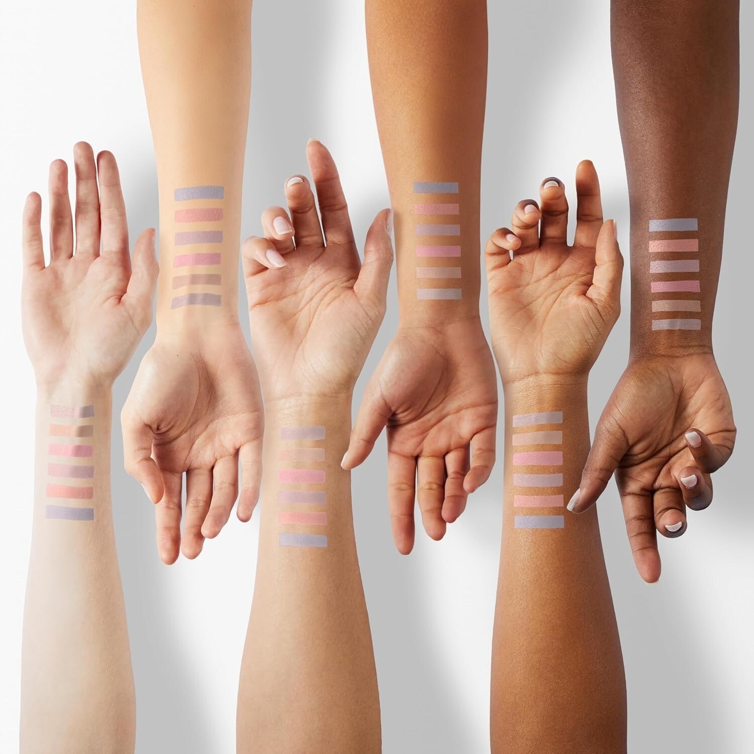 Highly Pigmented Crème-to-Powder Eyeshadow Set with Mattes & Shimmers - 6pcs