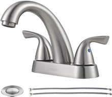 Load image into Gallery viewer, Elegant 2-Handle Bathroom Sink Faucet in Brushed Nickel - Water Efficient Design
