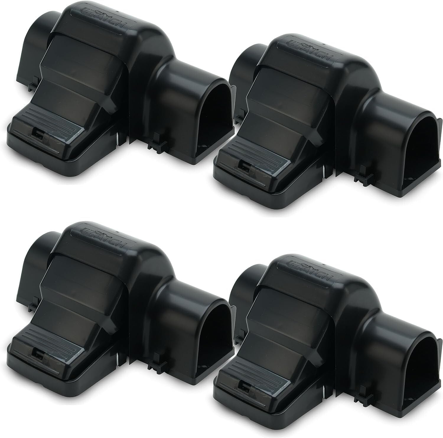 Effective 4 Count Rat Traps - Hands-Free, Safe Rodent Control for Home & Garden