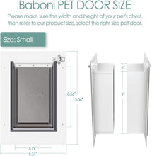 Load image into Gallery viewer, Durable Steel Frame Pet Door for Wall – Double Flap for Cats &amp; Dogs Up to 12 lbs