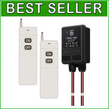 Load image into Gallery viewer, Remote Control Switch with IP65 Waterproof &amp; 30A Load, Useful for Outdoor