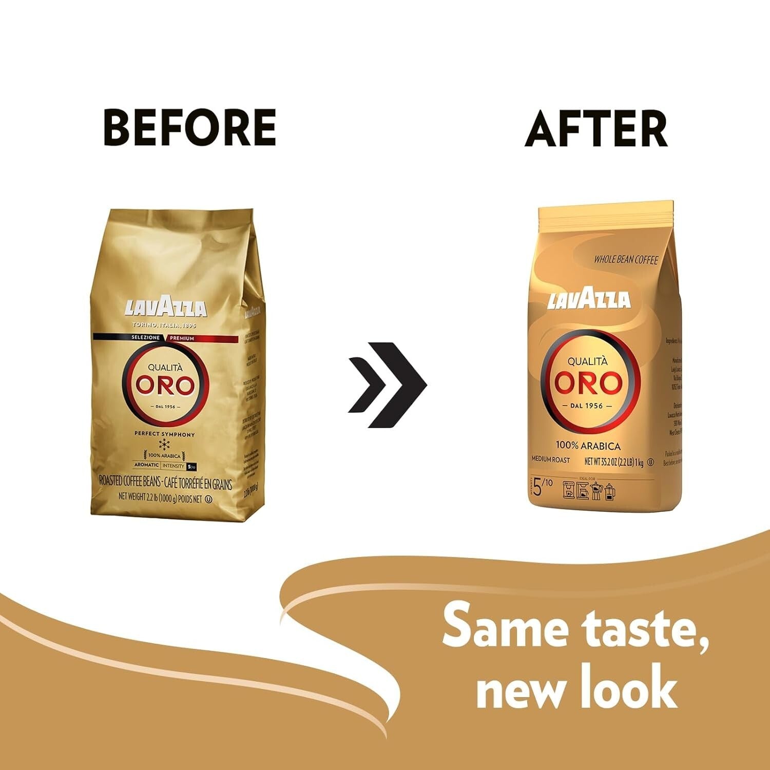 Enjoy Quality Aroma with 100% Arabica Medium Roast Coffee - 2.2 lb Bags, 6 Count