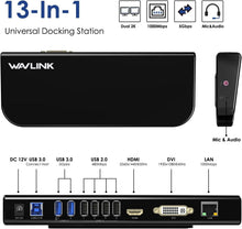Load image into Gallery viewer, USB 3.0 Docking Station for Mac &amp; Windows – Dual Monitor with HDMI/DVI, 6 Ports