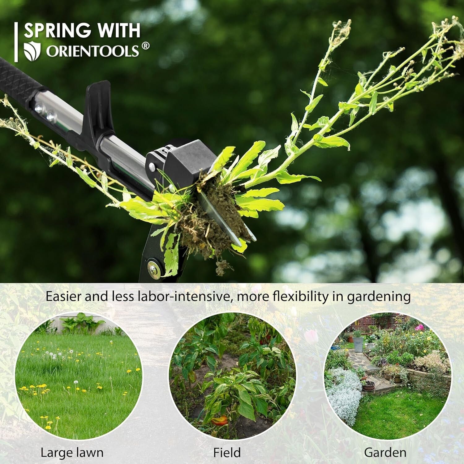 Labor-Saving 4 Claw Adjustable Weed Puller – Ideal for Garden Weeding Tasks