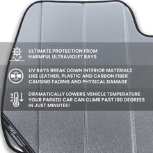 Load image into Gallery viewer, Official GM Licensed C7 Corvette Accordion Sunshade - UV Protection &amp; Style