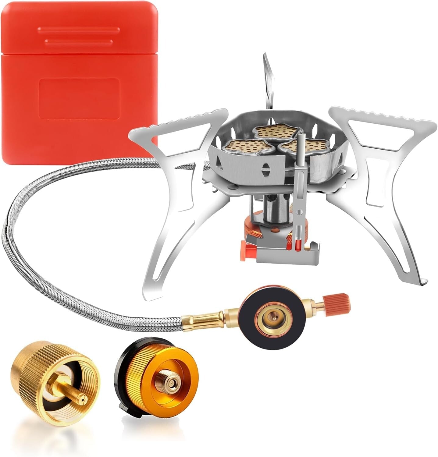Lightweight 6800W Backpacking Gas Stove - Ideal for Outdoor Cooking Adventures