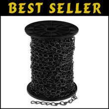 Load image into Gallery viewer, Versatile 100 ft Galvanized Steel Hanging Chain with S Hooks - Ideal for Decor