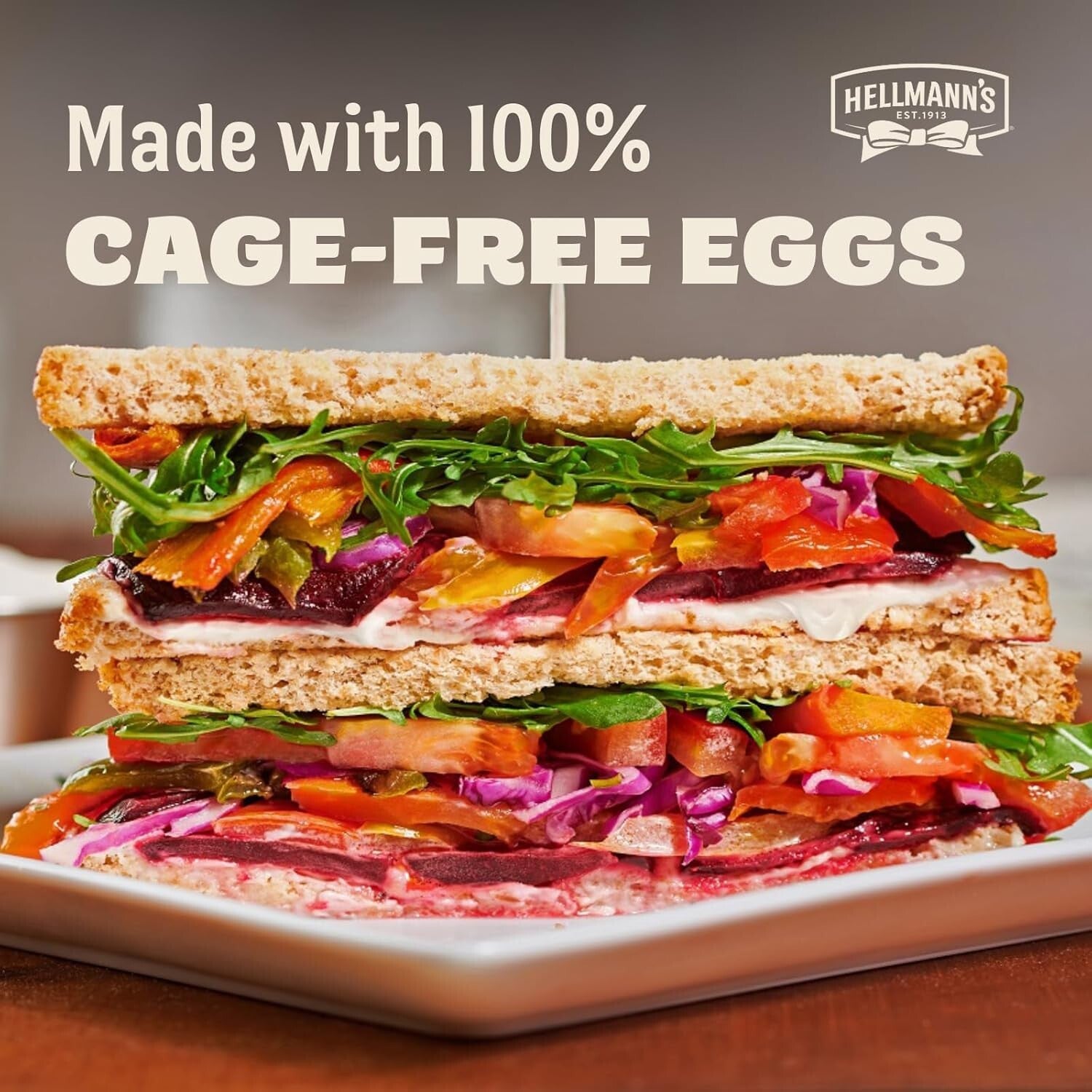 Hellmann’s Real Mayonnaise - Cage-Free, Gluten-Free in 12 Pack Squeeze Bottles