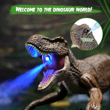 Load image into Gallery viewer, Realistic Walking T-Rex RC Toy - Touch Sensors, Lights, and Spray Feature