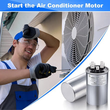 Load image into Gallery viewer, High-Performance 45/5 MFD Capacitor Set for Air Conditioning Units - 370V/440V