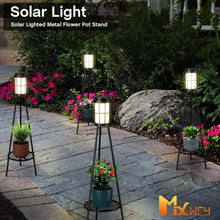 Load image into Gallery viewer, Art Deco Waterproof Solar Floor Lamps - 2 Pack with Touch Control &amp; Metal Base