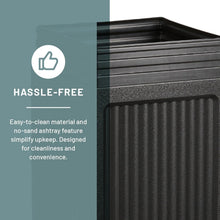 Load image into Gallery viewer, Durable 15 Gallon Commercial Trash Can and Ashtray for Elegant Waste Disposal