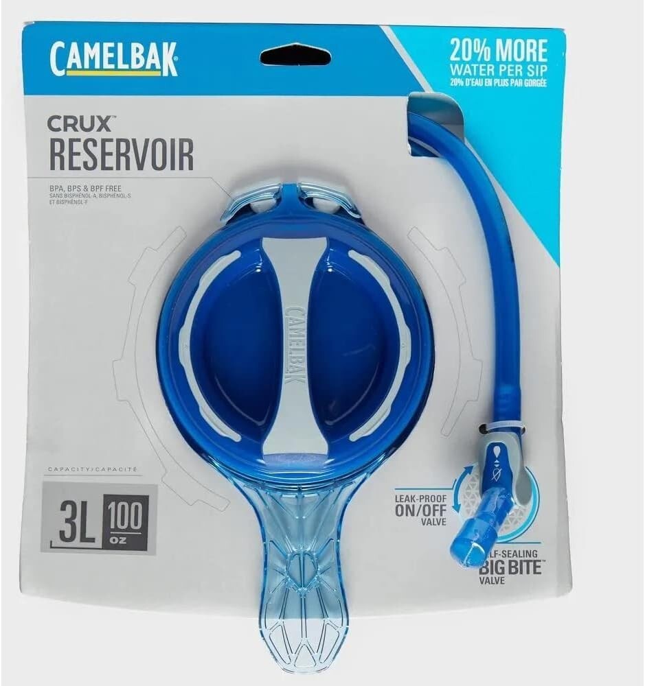 Crux Blue Hydration Bladder - 3L Leak-Proof Design for Multi-Sport Enthusiasts