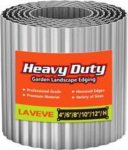 Load image into Gallery viewer, Safety-Designed 6" x 40Ft Metal Landscape Edging - Perfect for Any Garden Area