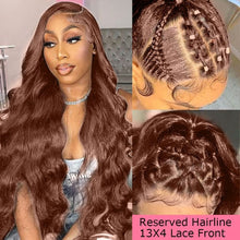 Load image into Gallery viewer, 24 Inch Brown Body Wave Glueless Lace Front Wig - Versatile for Any Occasion