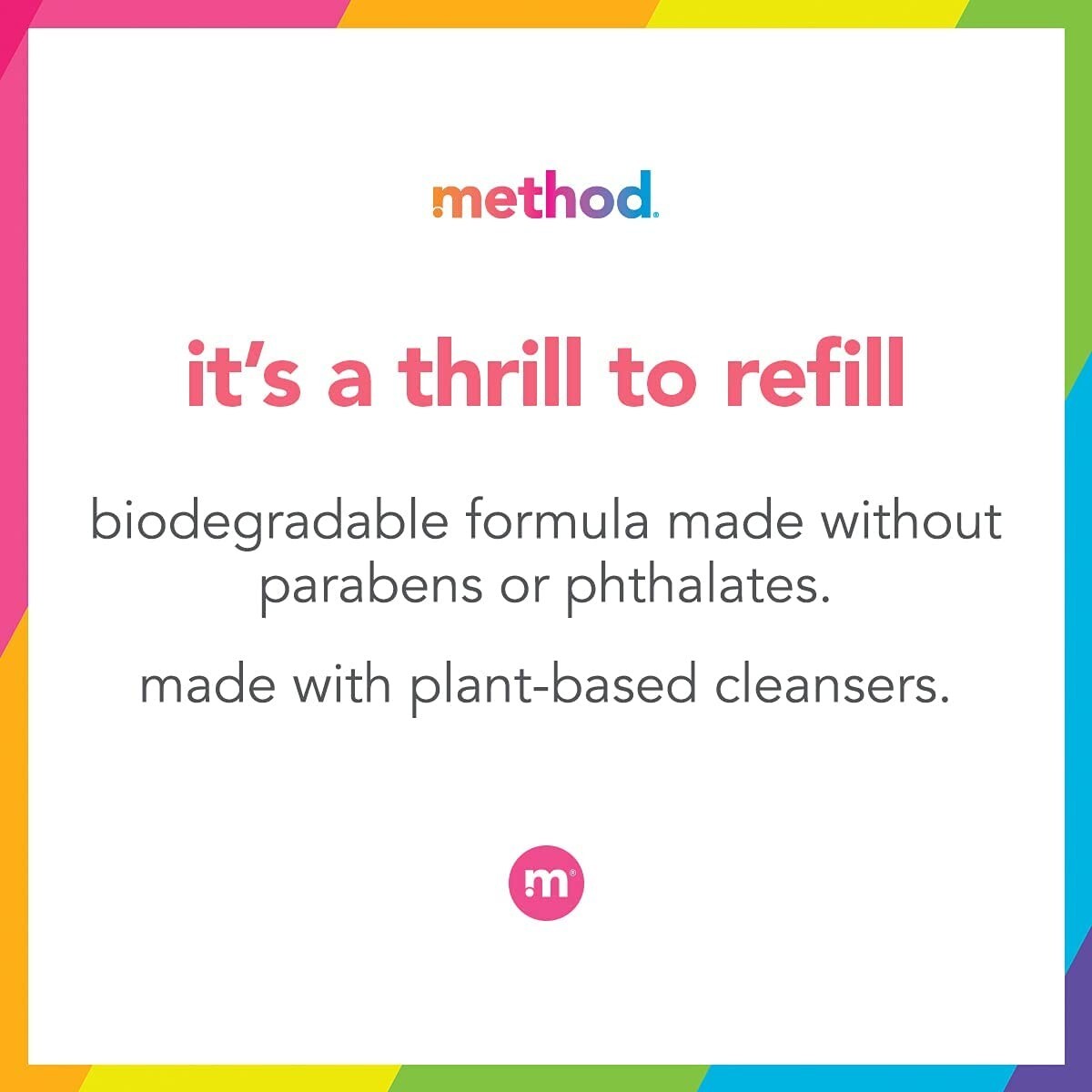 Biodegradable Foaming Hand Soap Refill 6-Pack - Plant-Based Airy Waterfall Aroma