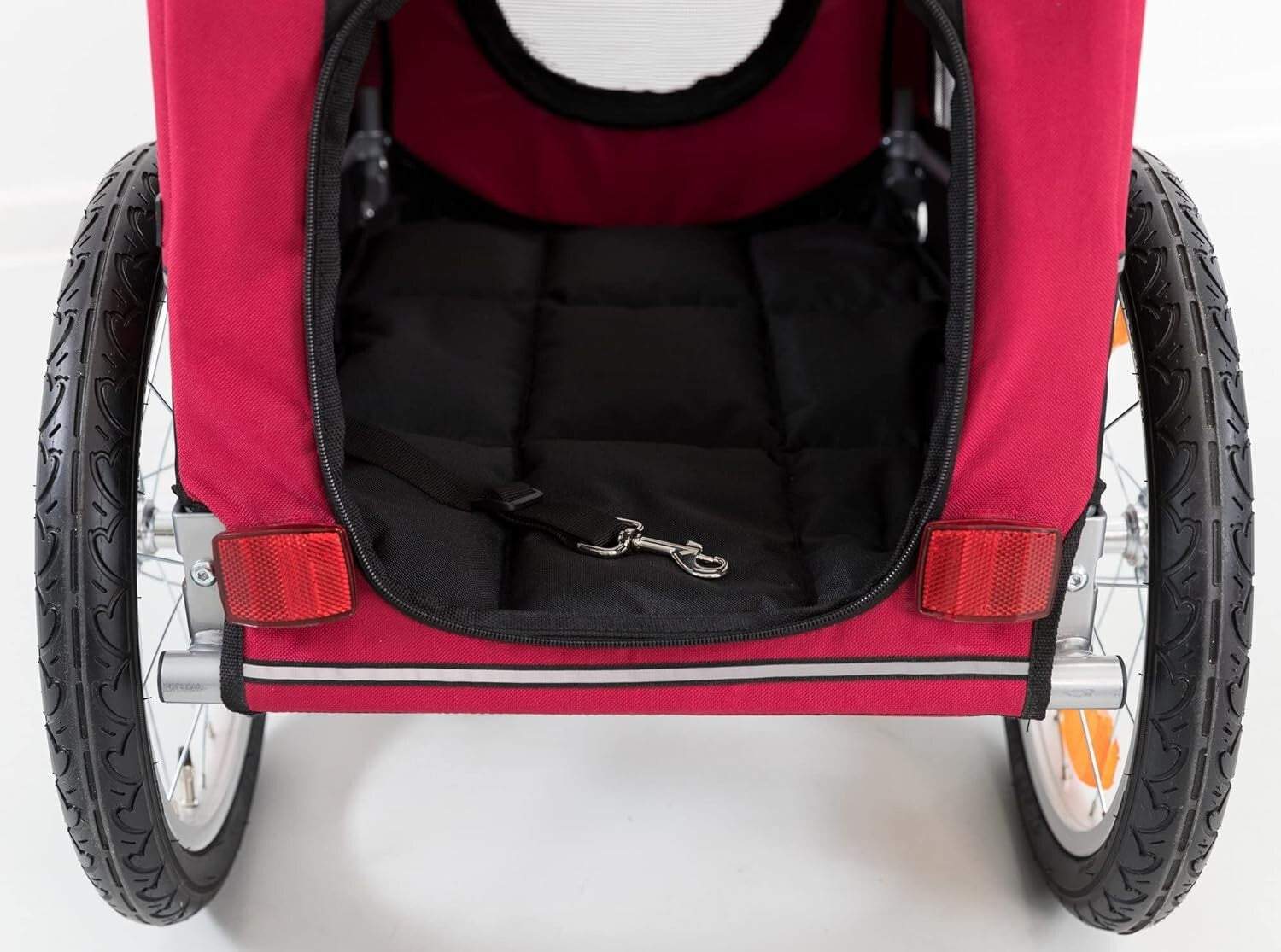 Sturdy Small Dog Bike Trailer - Safe, Comfortable Ride for Pets up to 33 lbs!