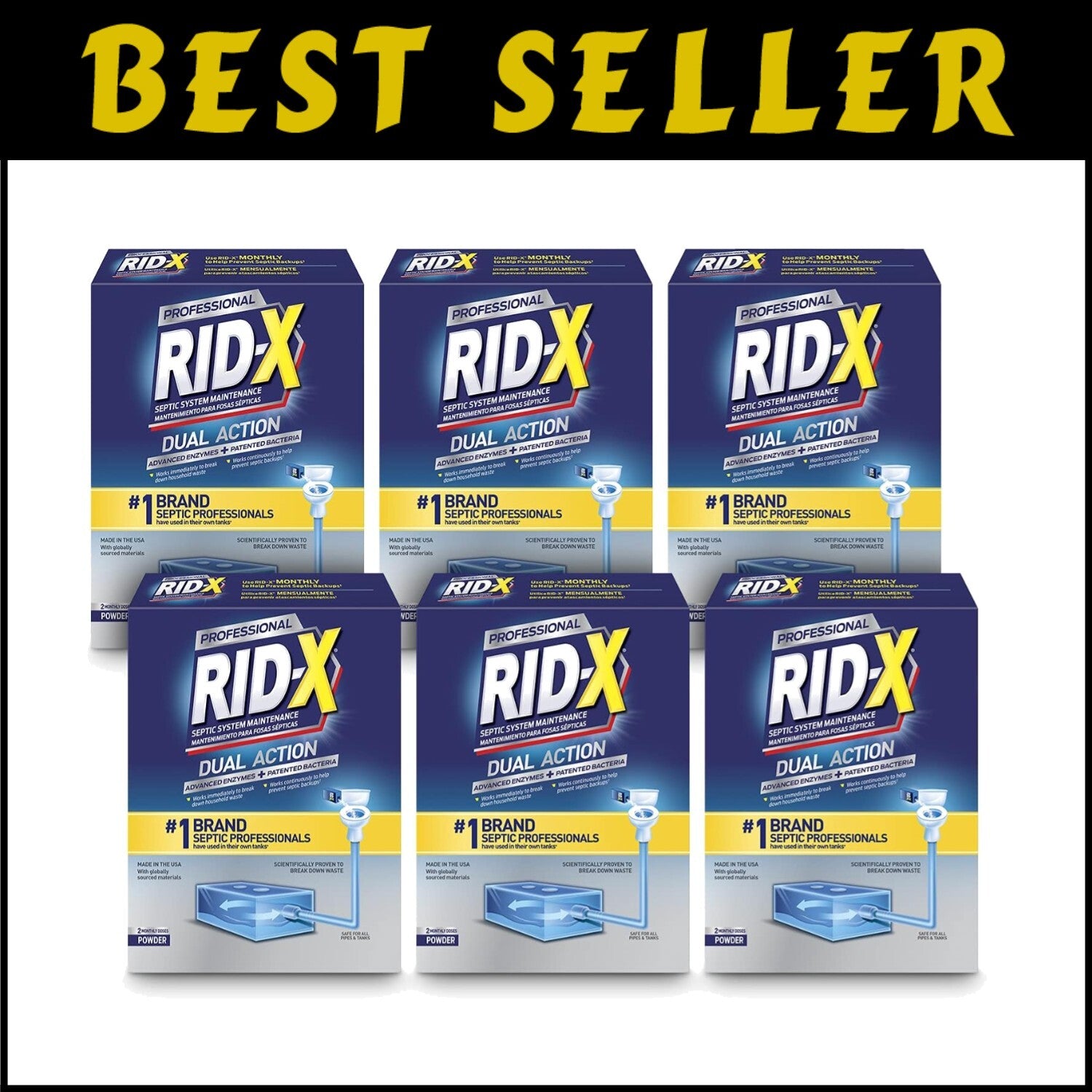 Eco-Friendly Septic Waste Breakdown Powder - 12 Months of Professional Care