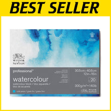 Load image into Gallery viewer, Gummed Watercolor Paper Block, 12"x16", 20 Sheets for Hassle-Free Painting