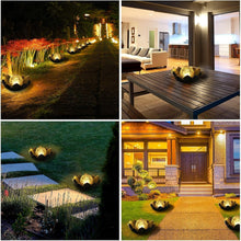Load image into Gallery viewer, Elegant Solar-Powered Lotus Glass Lamp - Antique Waterproof Garden Decor