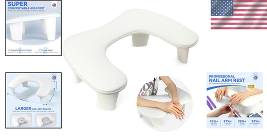 Comfortable Nail Arm Rest with Waterproof Protection - Perfect for Professionals