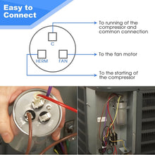 Load image into Gallery viewer, High-Performance 45/5 MFD Capacitor Set for Air Conditioning Units - 370V/440V