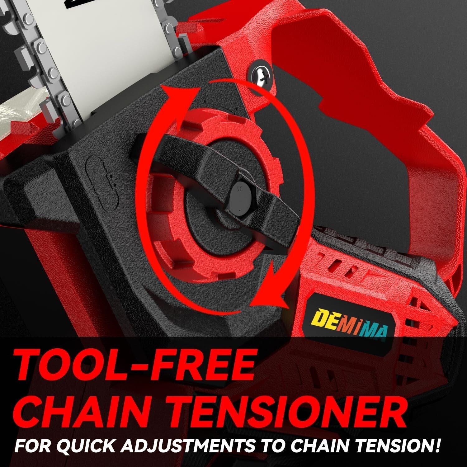 Effortless Tree Pruning with Powerful Cordless Chainsaw - 26 ft/s Cutting Speed!