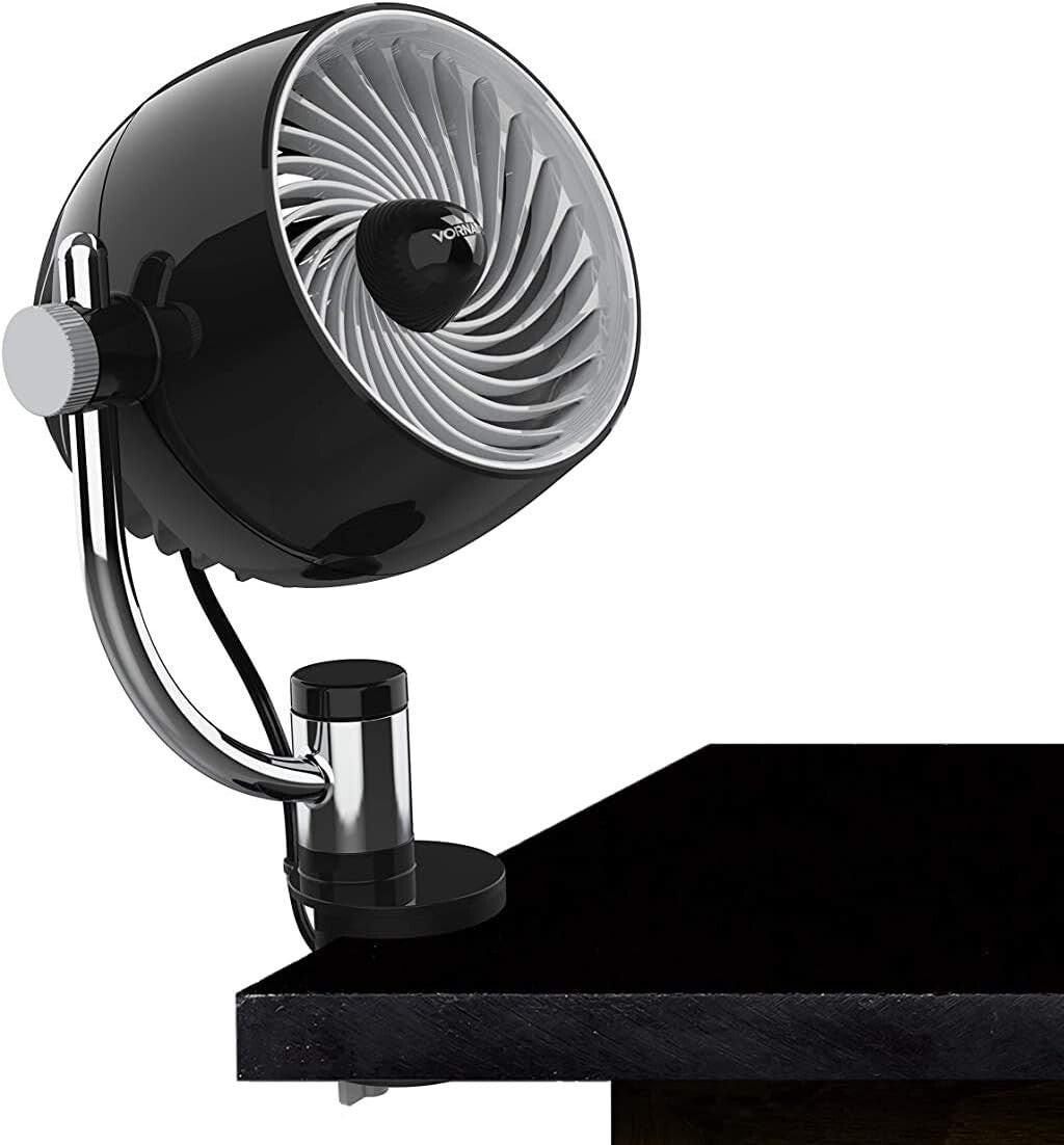 3-Speed Pivot3 Clip Fan - Lightweight Clip-On Air Circulator for Home Offices