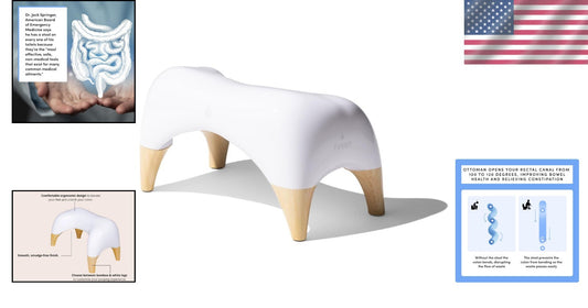 Elevated Ergonomic Toilet Stool – 9 Inches of Style for Better Bowel Health