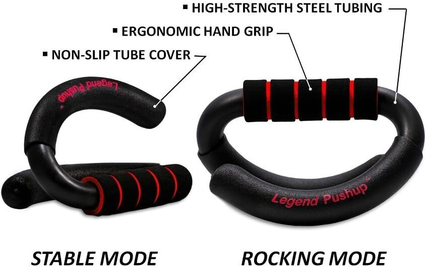 Advanced Push-Up Bars with Rocking Handle for Natural Movement & Results