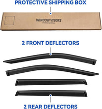 Load image into Gallery viewer, Easy Install Out-Channel Rain Guards for 2017-2025 Jeep Compass - Smoked Finish