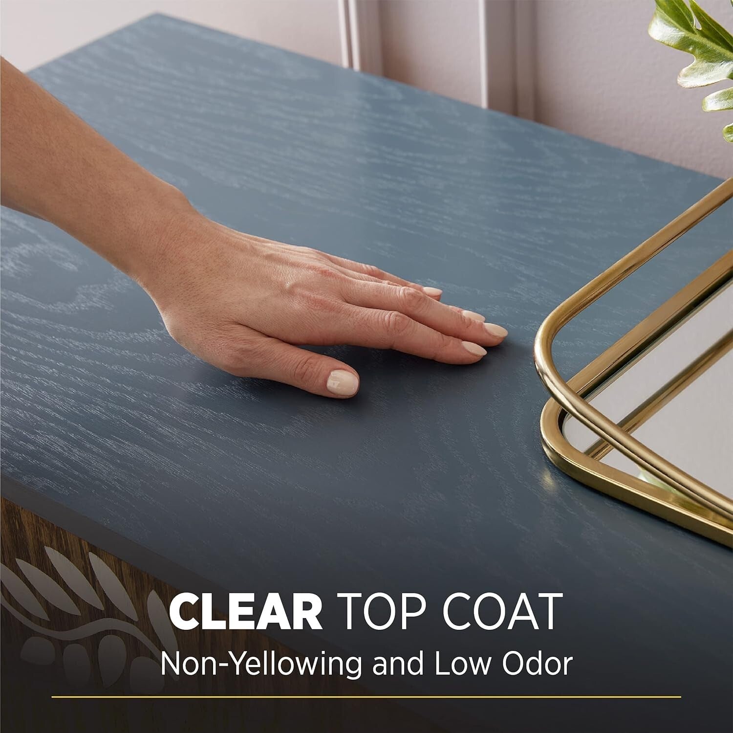 1 Gal Semi-Gloss Water-Based Wood Finish - Protects Against Scratches & Scuffs