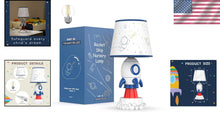 Load image into Gallery viewer, Stylish Resin Rocket Lamp with Fade-Resistant Shade - Perfect for Nurseries
