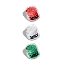 Load image into Gallery viewer, Madame Claus Edible Glitter Set - Ruby Red, White &amp; Green Sparkling 3-pack