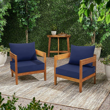 Load image into Gallery viewer, Elegant 24x24 Inch Outdoor Seat Cushion - Waterproof, Fade-Proof &amp; Comfortable