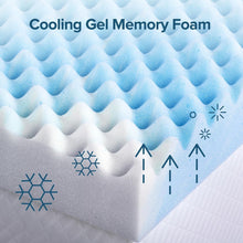 Load image into Gallery viewer, Airflow-Designed Cooling Mattress Topper - 4-Inch Twin Size for Sweet Dreams