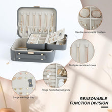 Load image into Gallery viewer, Updated Design Large Jewelry Travel Case with Removable Dividers - Perfect Gift