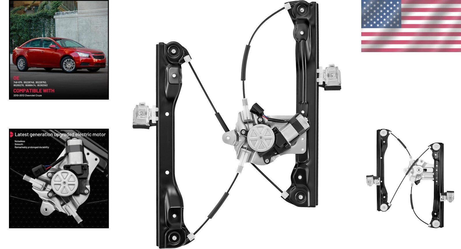 Durable Window Regulator & Motor for 2010-2012 Chevy Cruze - Hassle-Free Install