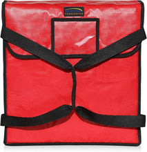 Load image into Gallery viewer, Large Red Insulated Pizza Delivery Bag - Effortless Transport for Hot Pizzas