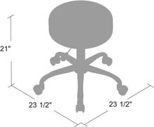 Load image into Gallery viewer, Contemporary Black Vinyl Medical Stool with Easy-Clean Surface &amp; Chrome Base
