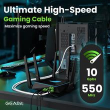 Load image into Gallery viewer, Durable 250ft Outdoor Cat6 Ethernet Cable with Waterproof Gold Connectors