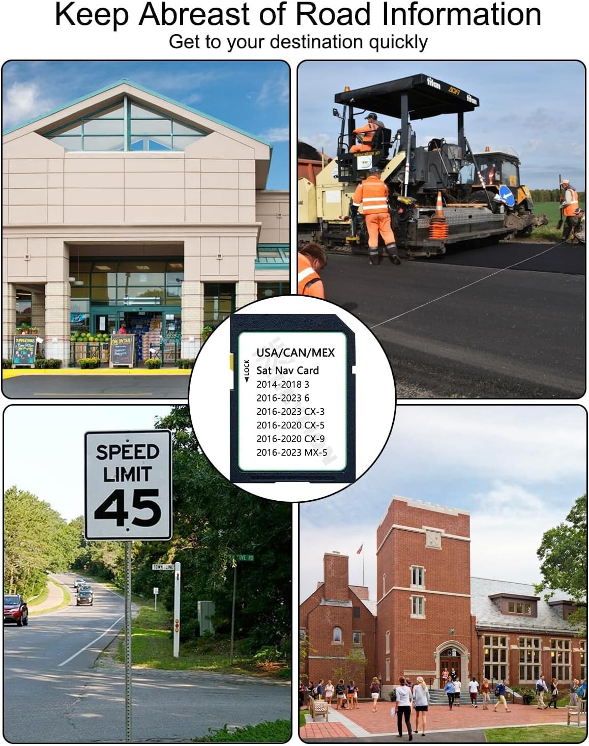 Mazda Navigation SD Card with Latest Maps – Compatible with 2016-2023 Models