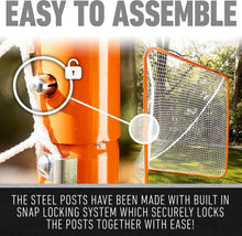 Load image into Gallery viewer, Quick Assembly 6' Lacrosse Goal with Weather-Resistant Net for Teens and Adults